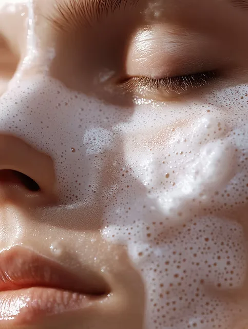 Nettoyant visage doux adapté au type de peau dans un institut de beauté à Villeneuve-Loubet